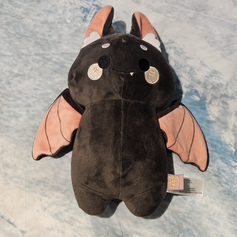 HoneyMaru Halloween Vampire Bat Plush Cracker Barrel Exclusive Black Pink 12"